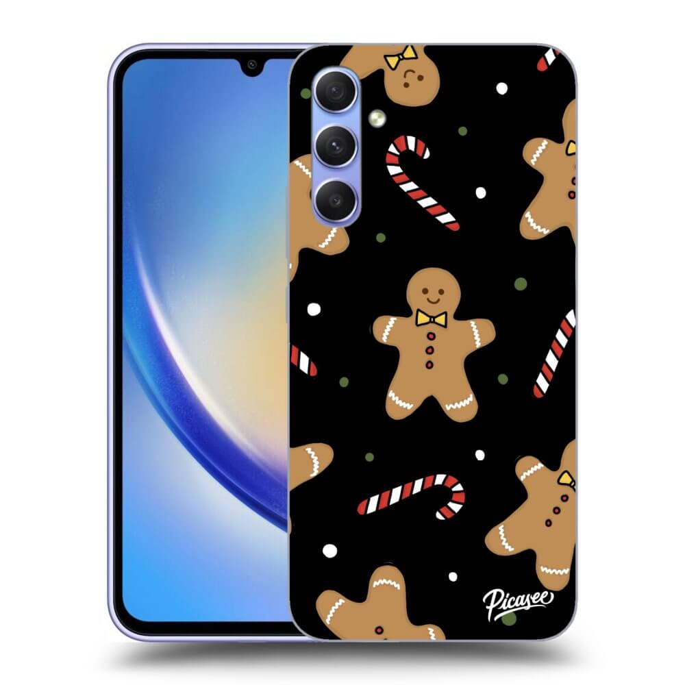 Picasee silikónový čierny obal pre Samsung Galaxy A34 5G A346B - Gingerbread