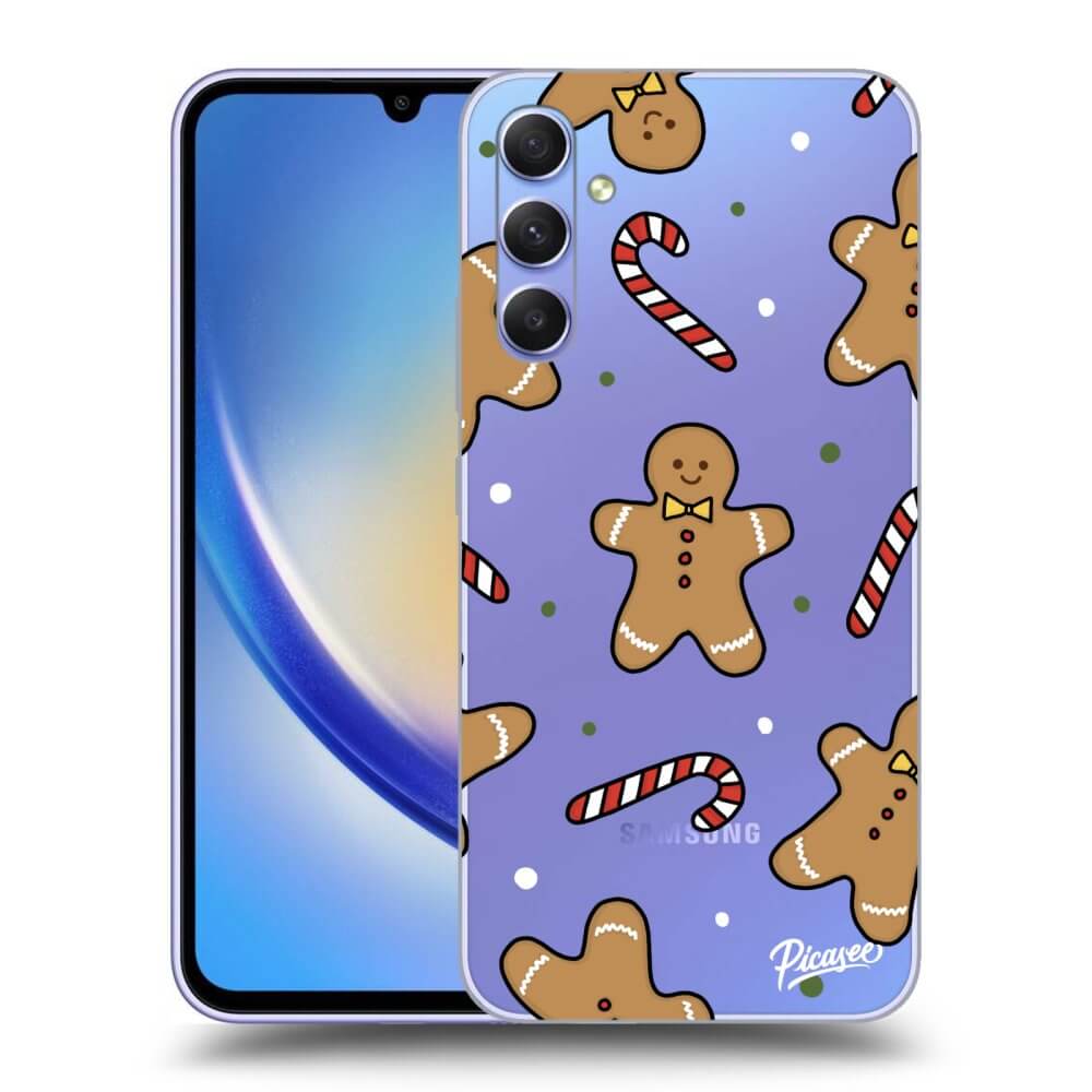 Picasee silikónový prehľadný obal pre Samsung Galaxy A34 5G A346B - Gingerbread