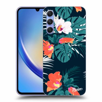 Picasee ULTIMATE CASE pro Samsung Galaxy A34 5G A346B - Monstera Color