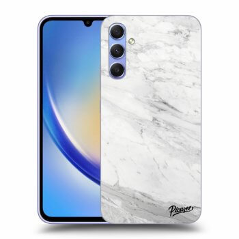 Picasee ULTIMATE CASE pro Samsung Galaxy A34 5G A346B - White marble