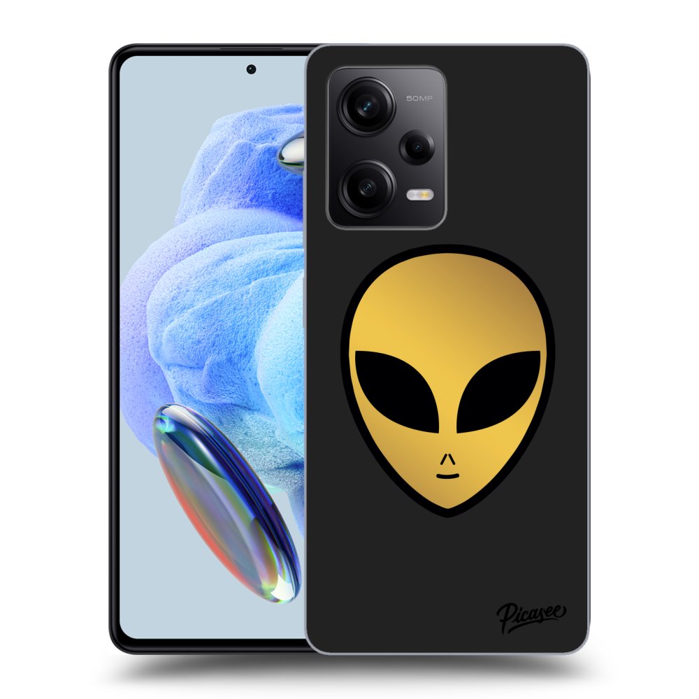 Silikónový čierny Obal Pre Xiaomi Redmi Note 12 5G - Earth - Alien