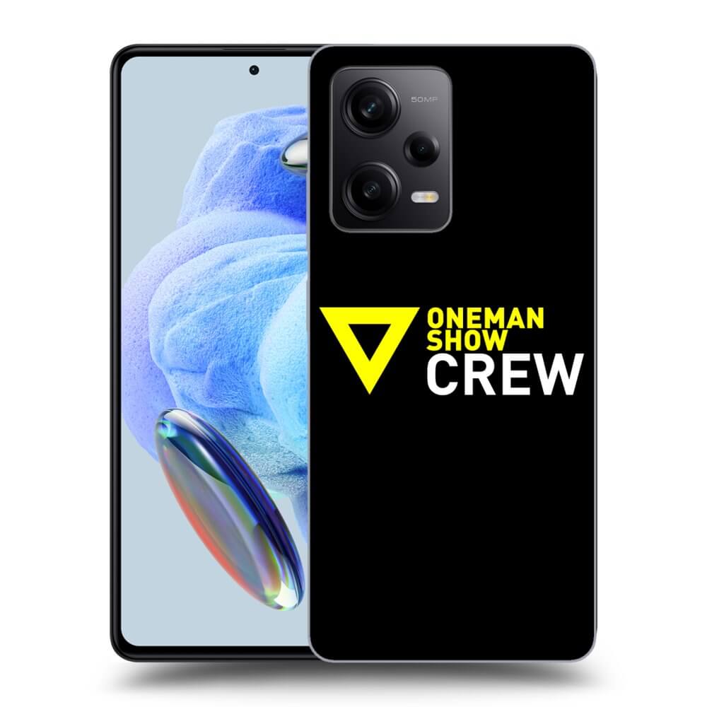 Picasee silikónový čierny obal pre Xiaomi Redmi Note 12 5G - ONEMANSHOW CREW