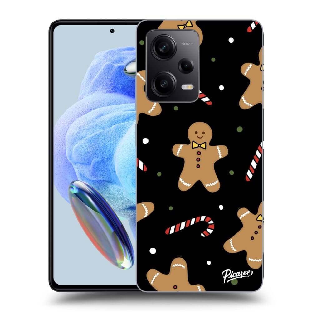 Picasee silikónový čierny obal pre Xiaomi Redmi Note 12 5G - Gingerbread