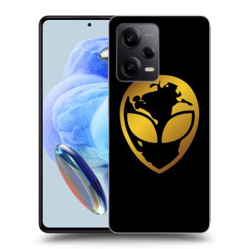 Obal pre Xiaomi Redmi Note 12 5G - EARTH - Gold Alien 3.0