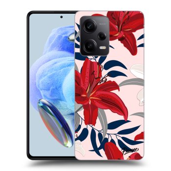 Obal pre Xiaomi Redmi Note 12 5G - Red Lily