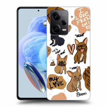 Picasee silikónový prehľadný obal pre Xiaomi Redmi Note 12 Pro 5G - Frenchies