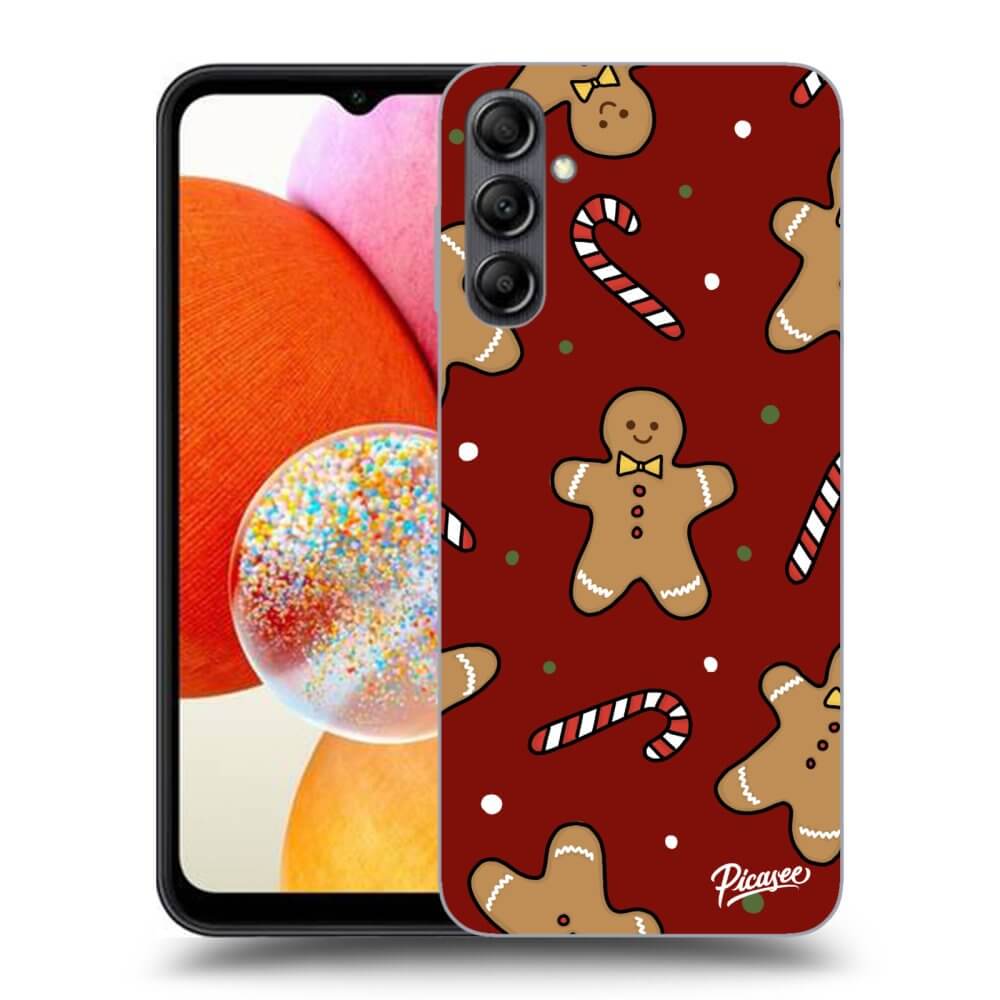 Picasee silikónový čierny obal pre Samsung Galaxy A14 4G A145R - Gingerbread 2