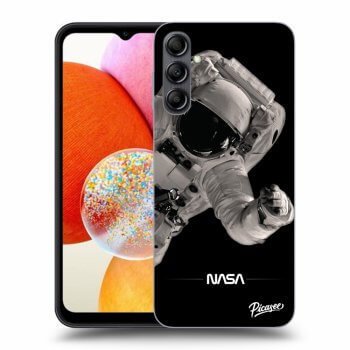 Picasee silikónový čierny obal pre Samsung Galaxy A14 4G A145R - Astronaut Big