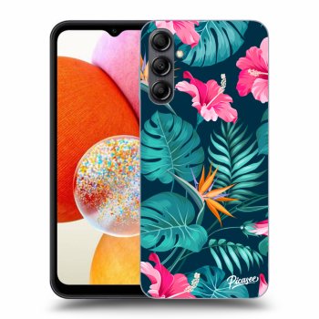 Picasee ULTIMATE CASE pro Samsung Galaxy A14 4G A145R - Pink Monstera