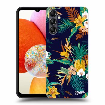 Picasee silikónový prehľadný obal pre Samsung Galaxy A14 4G A145R - Pineapple Color