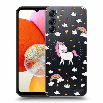 Picasee silikónový prehľadný obal pre Samsung Galaxy A14 4G A145R - Unicorn star heaven