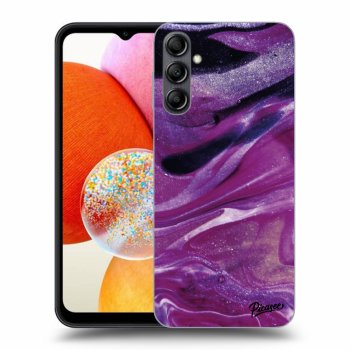 Picasee ULTIMATE CASE pro Samsung Galaxy A14 4G A145R - Purple glitter