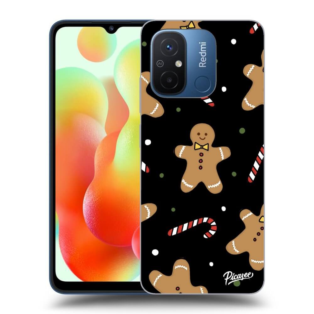 Picasee silikónový čierny obal pre Xiaomi Redmi 12C - Gingerbread