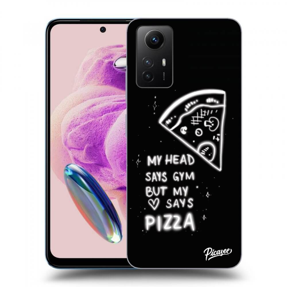 Picasee silikónový prehľadný obal pre Xiaomi Redmi Note 12S - Pizza