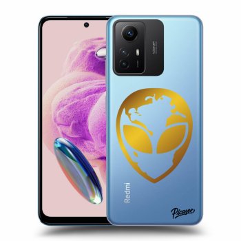 Obal pre Xiaomi Redmi Note 12S - EARTH - Gold Alien 3.0