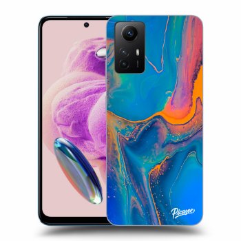 Picasee silikónový čierny obal pre Xiaomi Redmi Note 12S - Rainbow