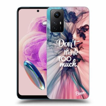 Picasee silikónový prehľadný obal pre Xiaomi Redmi Note 12S - Don't think TOO much