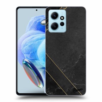 Obal pre Xiaomi Redmi Note 12 4G - Black tile