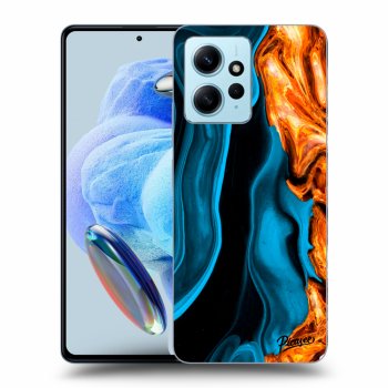 Picasee silikónový prehľadný obal pre Xiaomi Redmi Note 12 4G - Gold blue