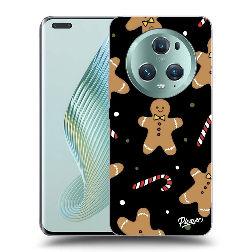 Picasee silikónový čierny obal pre Honor Magic5 Pro - Gingerbread