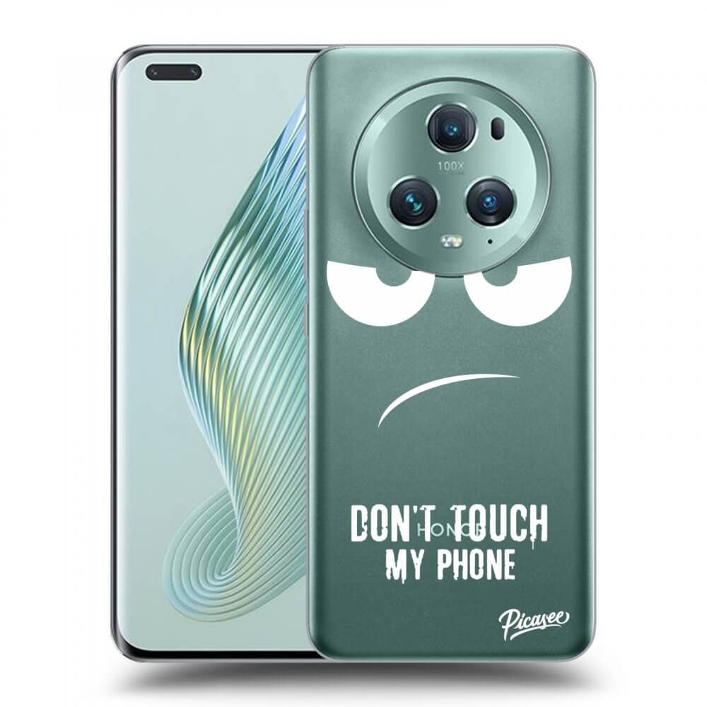 Picasee silikónový prehľadný obal pre Honor Magic5 Pro - Don't Touch My Phone