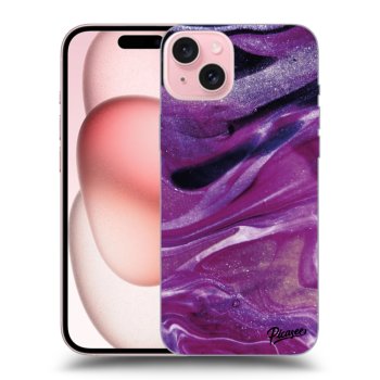 Obal pre Apple iPhone 15 - Purple glitter