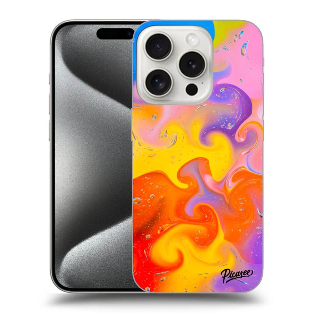 Picasee ULTIMATE CASE pro Apple iPhone 15 Pro - Bubbles