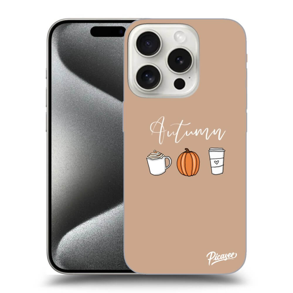 Picasee silikónový prehľadný obal pre Apple iPhone 15 Pro - Autumn
