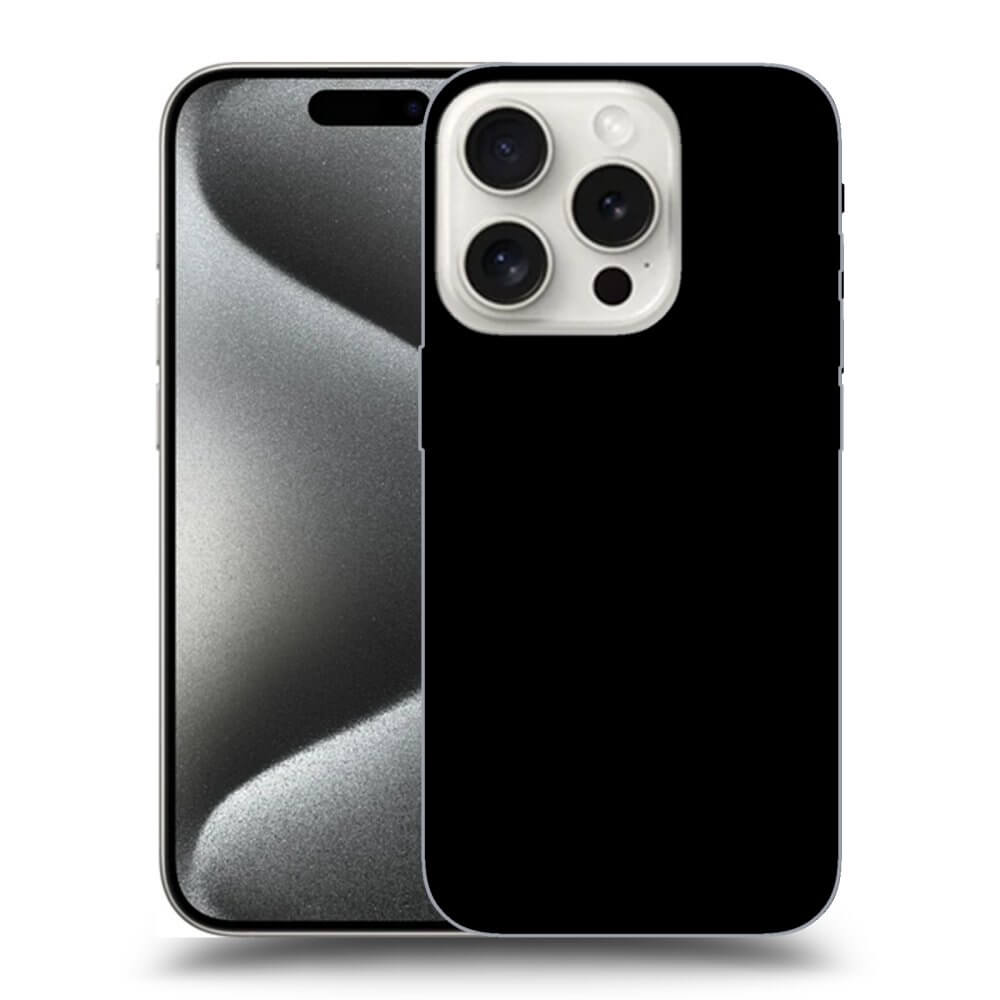 Picasee silikónový čierny obal pre Apple iPhone 15 Pro - Separ - Black On Black 1