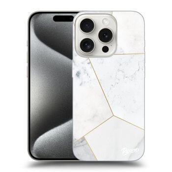 Obal pre Apple iPhone 15 Pro - White tile