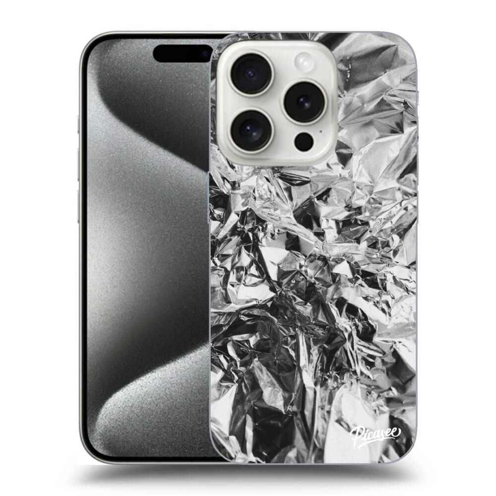 Picasee silikónový prehľadný obal pre Apple iPhone 15 Pro - Chrome