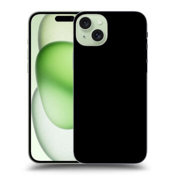 Picasee silikónový čierny obal pre Apple iPhone 15 Plus - Separ - Black On Black 2