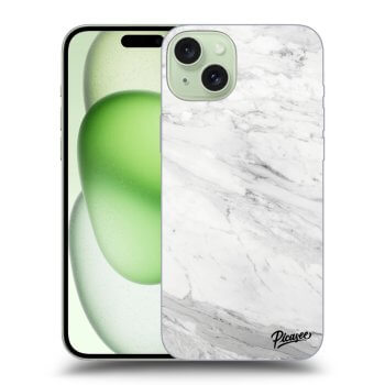 Obal pre Apple iPhone 15 Plus - White marble