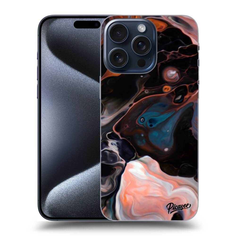 Picasee silikónový prehľadný obal pre Apple iPhone 15 Pro Max - Cream