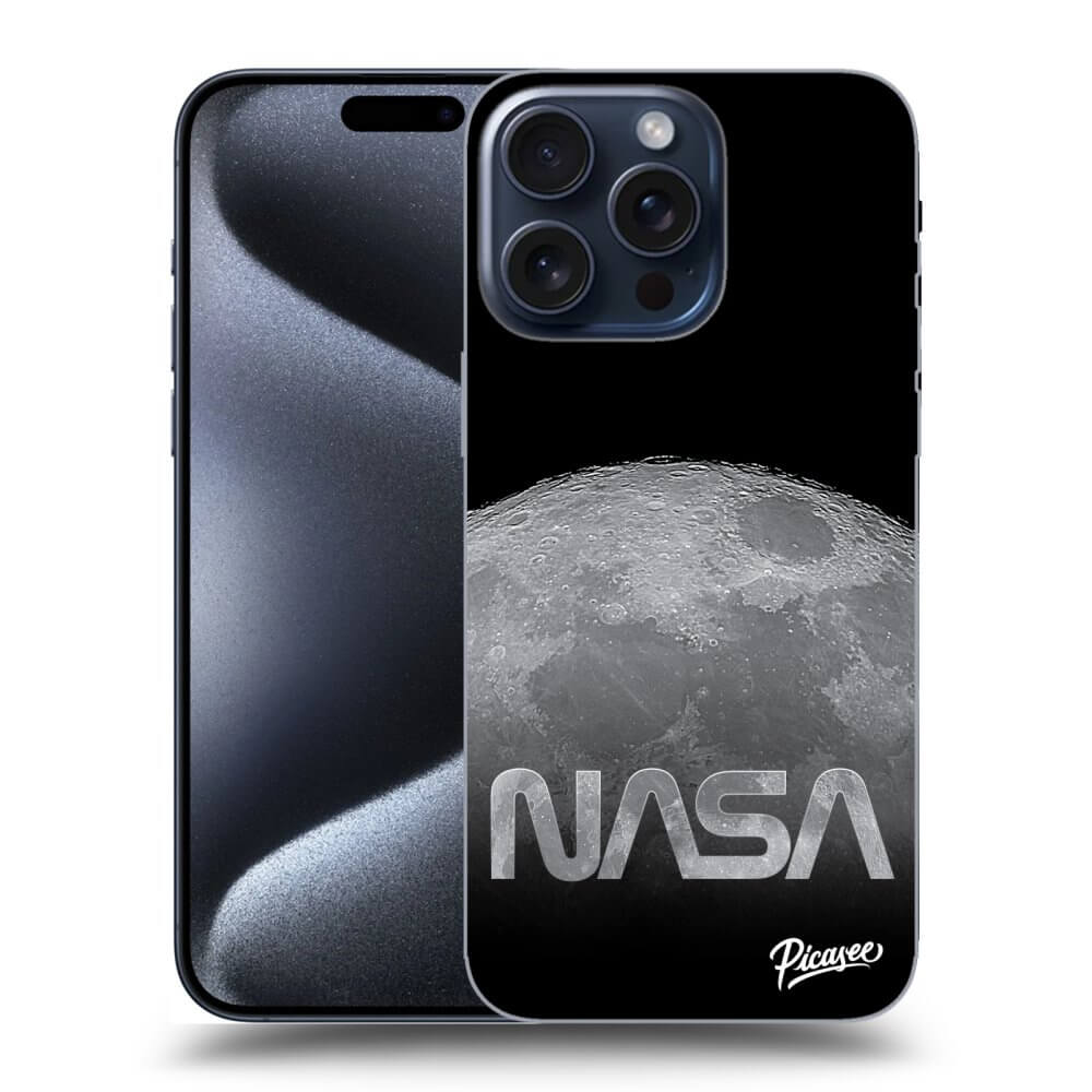 Picasee silikónový prehľadný obal pre Apple iPhone 15 Pro Max - Moon Cut