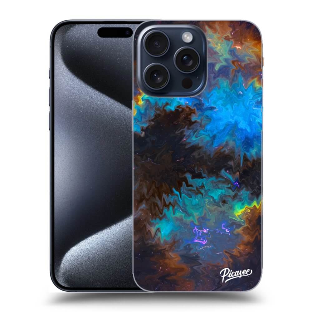 Picasee silikónový prehľadný obal pre Apple iPhone 15 Pro Max - Space