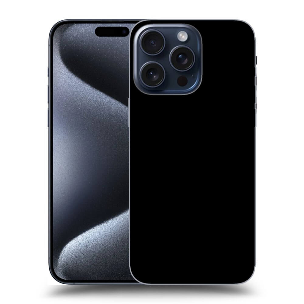 Picasee silikónový čierny obal pre Apple iPhone 15 Pro Max - Separ - Black On Black 1