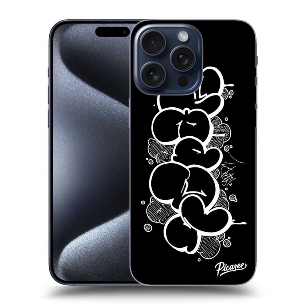 Picasee silikónový prehľadný obal pre Apple iPhone 15 Pro Max - Throw UP