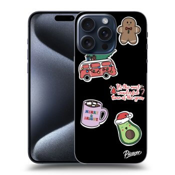 Obal pre Apple iPhone 15 Pro Max - Christmas Stickers
