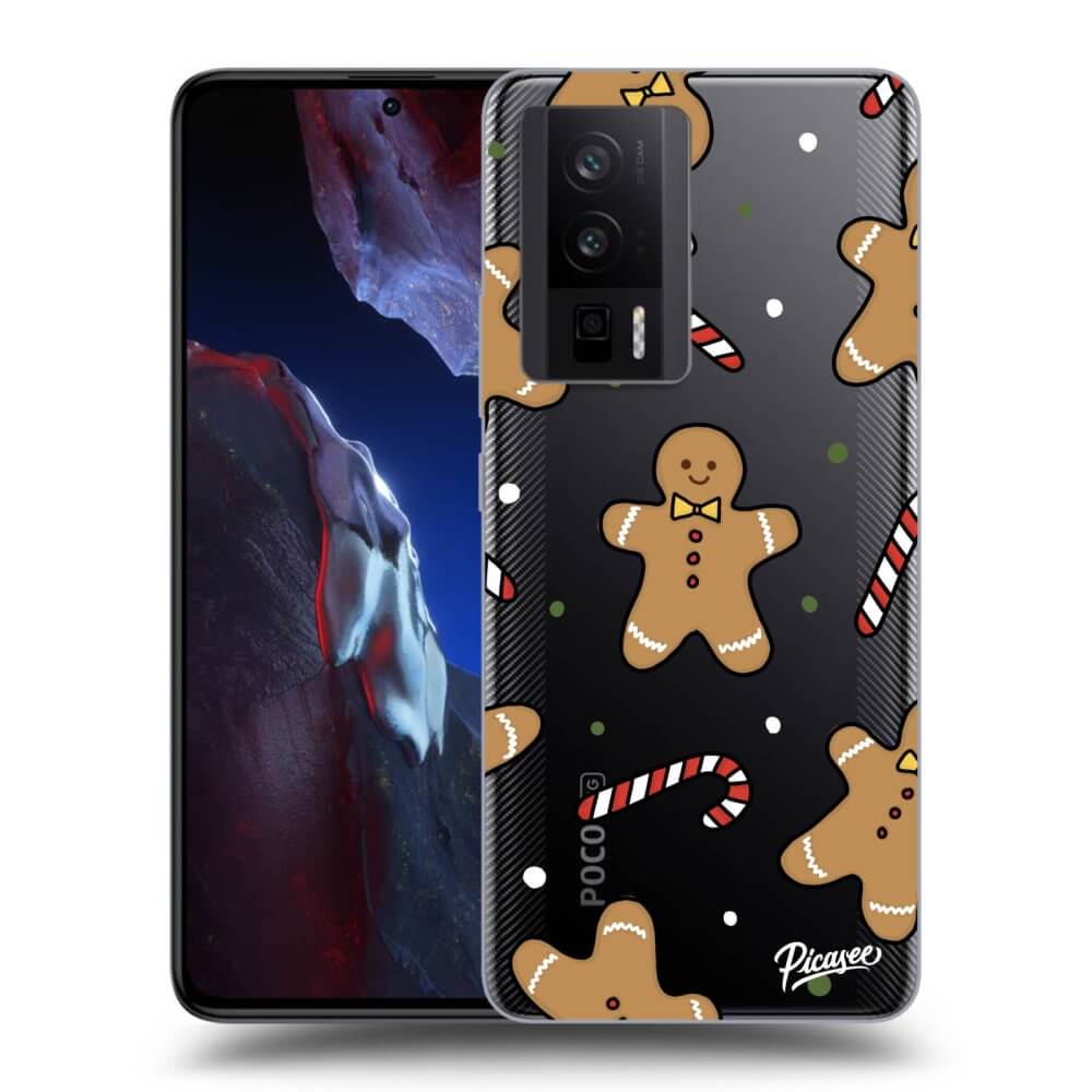 Picasee silikónový prehľadný obal pre Xiaomi Poco F5 Pro 5G - Gingerbread