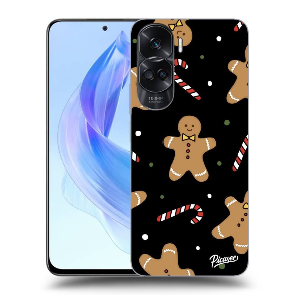 Picasee silikónový čierny obal pre Honor 90 Lite 5G - Gingerbread