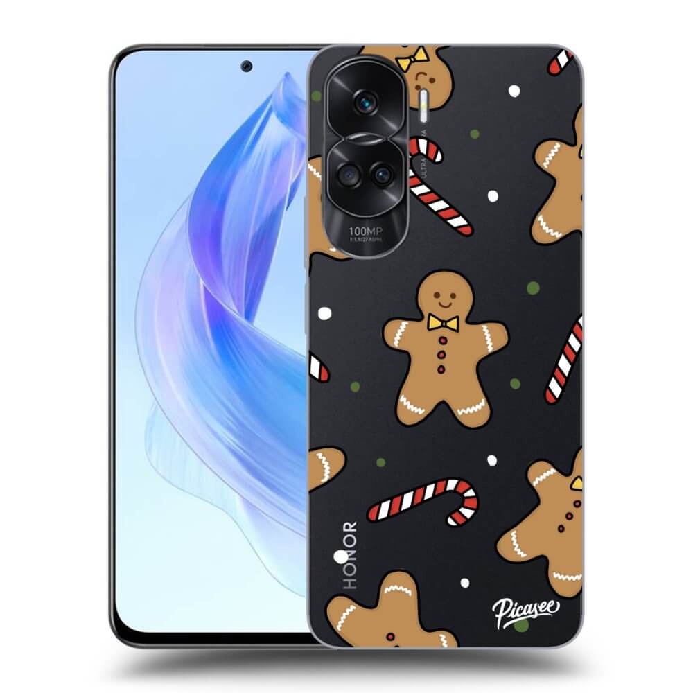 Picasee silikónový prehľadný obal pre Honor 90 Lite 5G - Gingerbread