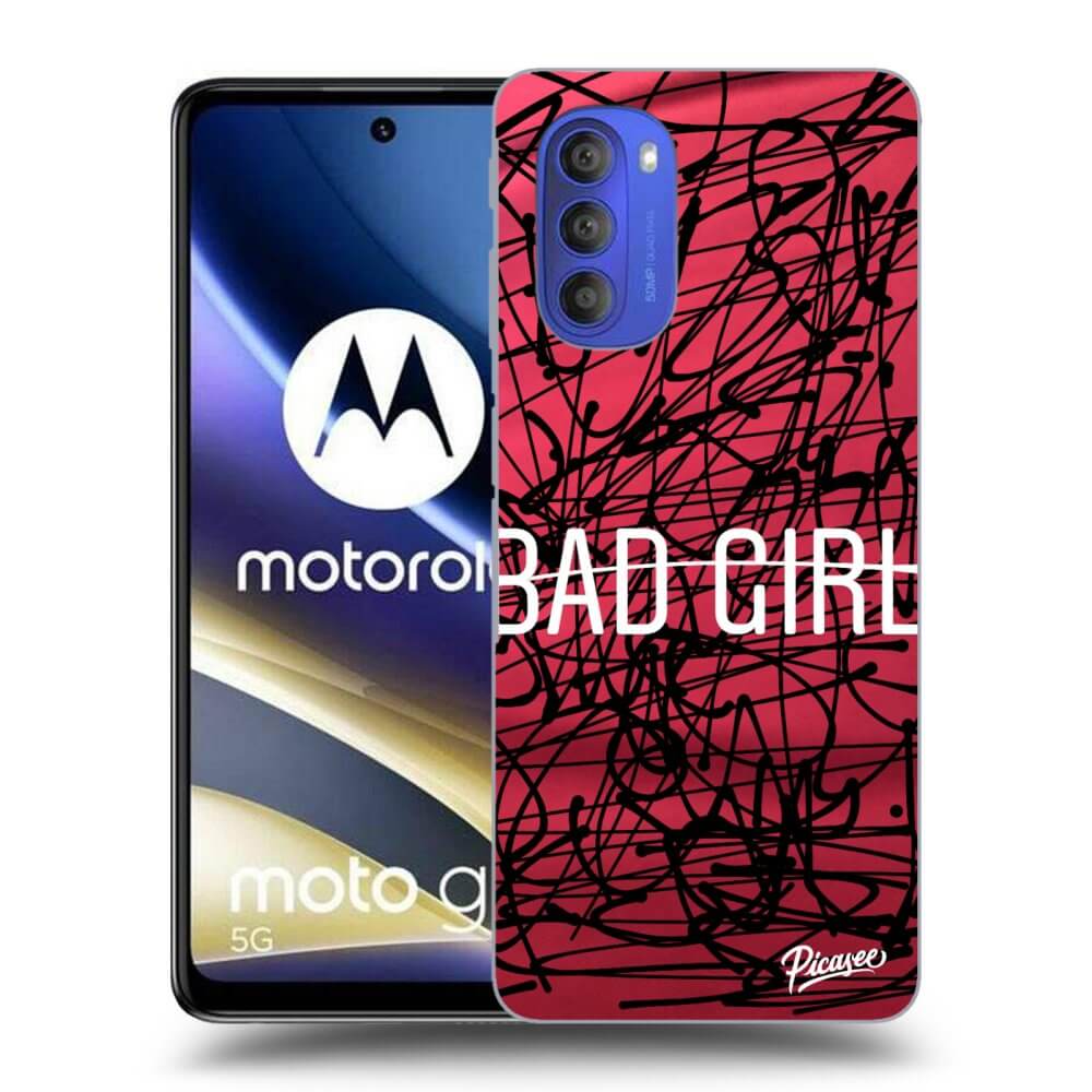 Picasee silikónový čierny obal pre Motorola Moto G51 - Bad girl