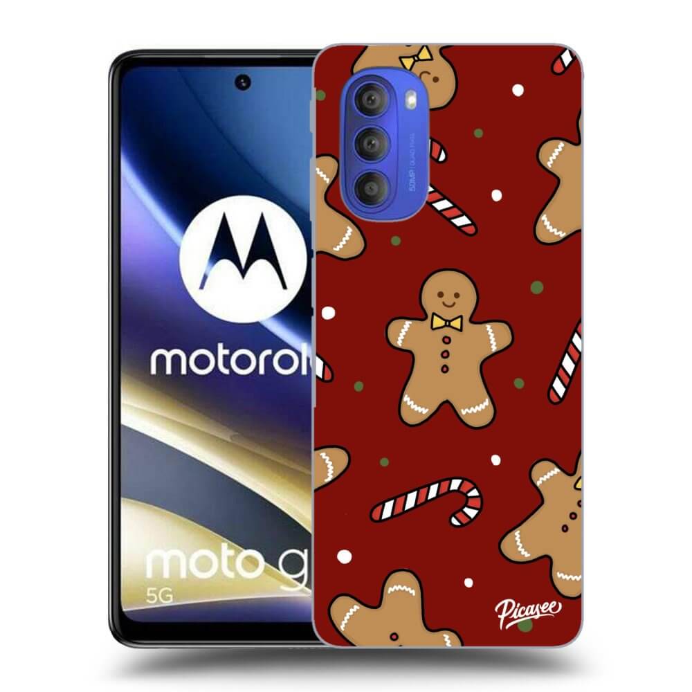 Picasee silikónový prehľadný obal pre Motorola Moto G51 - Gingerbread 2