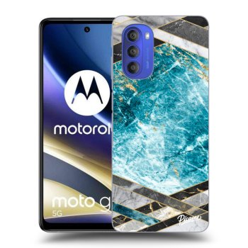 Obal pre Motorola Moto G51 - Blue geometry