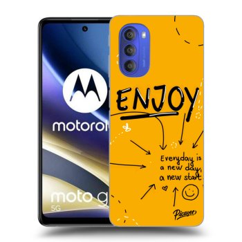 Picasee silikónový čierny obal pre Motorola Moto G51 - Enjoy
