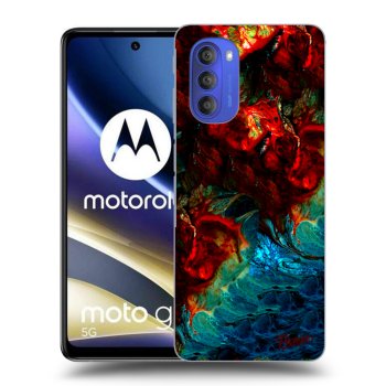 Picasee silikónový čierny obal pre Motorola Moto G51 - Universe