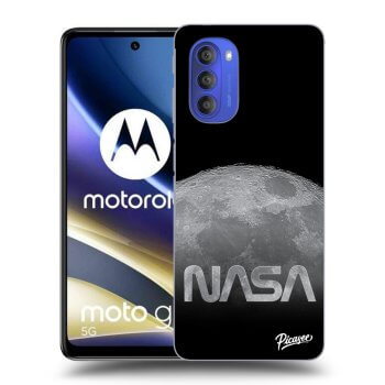 Picasee silikónový čierny obal pre Motorola Moto G51 - Moon Cut