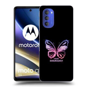 Picasee silikónový čierny obal pre Motorola Moto G51 - Diamanty Purple