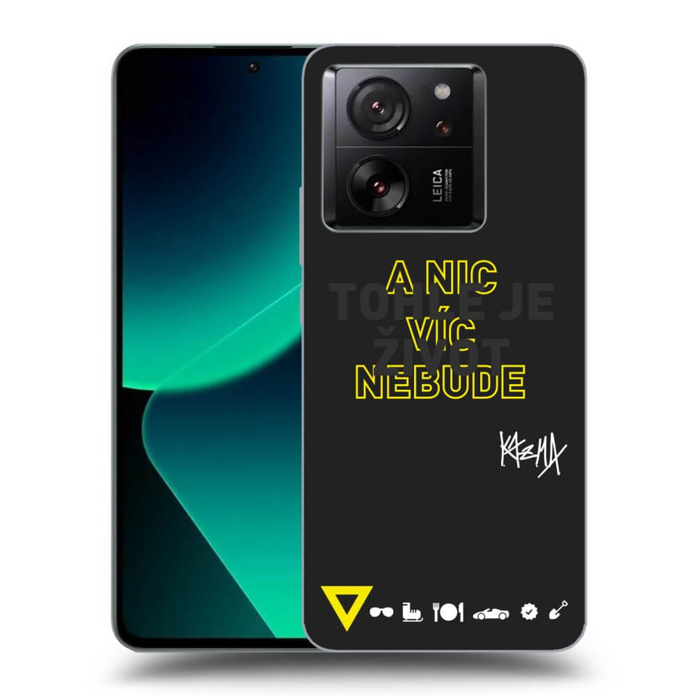 Picasee silikónový čierny obal pre Xiaomi 13T - Kazma - TOHLE JE ŽIVOT A NIC VÍC NEBUDE
